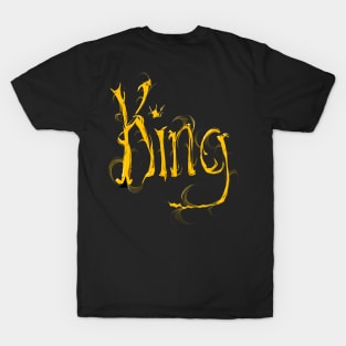 King Gold Text T-Shirt